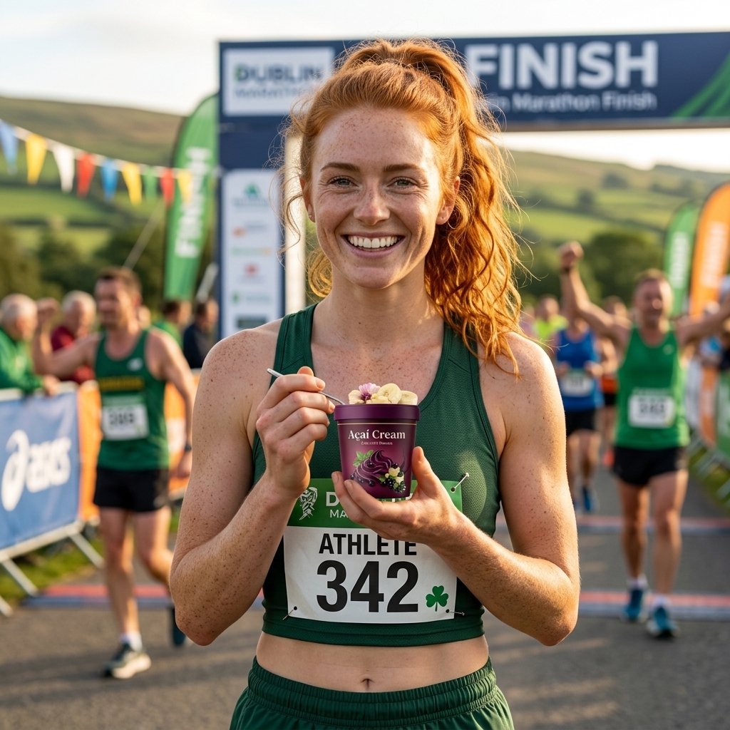 Açaí Cream grab and go cup at an outdoor festival in Ireland